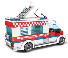 Load image into Gallery viewer, 238PCS City Car Accident Ambulance Building Blocks Bricks Figures Model Educational Toy Fully Compatible With Lego