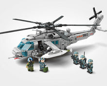 Load image into Gallery viewer, 935PCS Military Z-20 Attack Helicopter Fighter Building Block Brick Figure Model Fully Compatible With