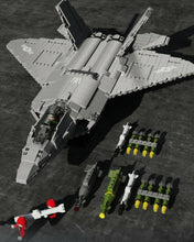 Load image into Gallery viewer, 1837PCS Military F22 Raptor Fighter Building Blocks Bricks Figures Educational Toy Model Fully Compatible With Lego
