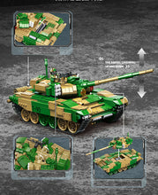 Load image into Gallery viewer, 1291PCS Military T90 Main Battle Tank Building Block Brick Figures Model Educational Toy Fully Compatible With Lego