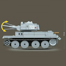 Load image into Gallery viewer, 462PCS WW2 BT-7 Light Tank Panther Building Blocks Bricks Soldier Figures Educational Toys Fully