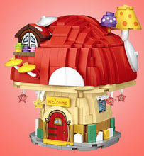 Load image into Gallery viewer, 674PCS Mini Mushroom House Building Blocks Bricks Cute Figures Model Fully