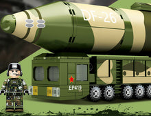 Load image into Gallery viewer, 300PCS Military DF26 Ballistic Missile Building Block Bricks Figures Educational Toy Model Fully