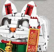 Load image into Gallery viewer, 760PCS Lucky Fortune Maneki Neko Cat Building Blocks Bricks Model Fully