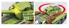 Load image into Gallery viewer, 578PCS Military T34 Medium Tank Building Blocks Bricks Model Soldier Figures Educational Toy Fully