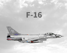 Load image into Gallery viewer, 1427PCS F16 Aircraft Fighting Falcon Fighter Building Block Brick Figure Model Fully Compatible With Lego