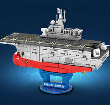 Load image into Gallery viewer, 367PCS Military PLA NAVY Amphibious Assault ship LHA Building Block Figure Model Fully Compatible With Lego