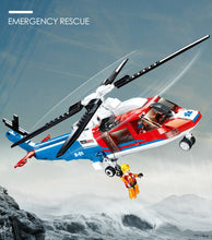 Load image into Gallery viewer, 402PCS Military S76D Emergency Rescue Helicopter Building Block Brick Model Educational Toy Fully