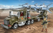 Load image into Gallery viewer, 362PCS Military HQ-2 Missile Transport Trailer Truck Building Block Brick Model Fully