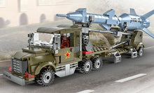 Load image into Gallery viewer, 362PCS Military HQ-2 Missile Transport Trailer Truck Building Block Brick Model Fully