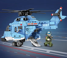 Load image into Gallery viewer, 375PCS Military Type 18 Purpose Helicopter Building Block Brick Figure Educational Toy Model Fully