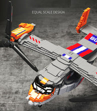 Load image into Gallery viewer, 1466PCS Military V22 Osprey Aircraft Building Block Bricks Figures Educational Toy Model Fully Compatible With Lego