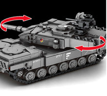 Load image into Gallery viewer, 898PCS Military 2A7 Leopard Main Abrams Battle Tank Building Blocks Model Bricks Fully