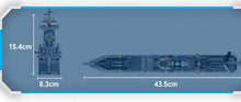 Load image into Gallery viewer, 778PCS Military USS Overlord Battleship Building Block Brick Figure Model Educational Toy Fully Compatible With Lego