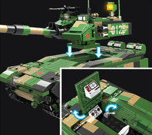 Load image into Gallery viewer, 807PCS Military 99A Main Battle Tank Building Block Brick Model Figures Educational Toy Fully