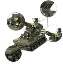 Load image into Gallery viewer, 956PCS Army Antiaircraft Tank Helicopter Building Blocks Bricks Model Figure Educational Toy Fully
