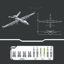 Load image into Gallery viewer, 738PCS Military Unmanned Dronev Wing Loong UAV-2 Building Blocks Bricks Model Fully