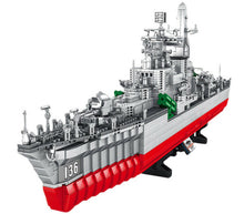 Load image into Gallery viewer, 2462PCS Military Type 956 Missile Destroyer Ship Building Block Brick Model Educational Toy Fully