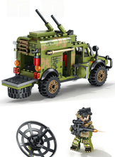 Load image into Gallery viewer, 303PCS Military Army Armored Truck Car Model Building Blocks Soldier Figure Educational Toy Fully