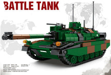 Load image into Gallery viewer, 889PCS Military Leclerc Main Battle Tank Building Blocks Model Bricks Educational Toy Figure Fully