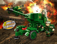 Load image into Gallery viewer, 224PCS Military Type 90 Antiaircraft Gun Building Block Brick Figure Model Educational Toy Fully