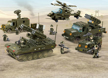 Load image into Gallery viewer, 956PCS Army Antiaircraft Tank Helicopter Building Blocks Bricks Model Figure Educational Toy Fully