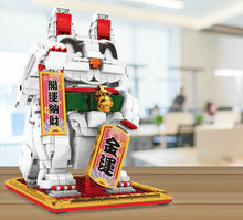 Load image into Gallery viewer, 722PCS Lucky Fortune Maneki Neko Cat Building Blocks Bricks Model Educational Toy Fully Compatible With Lego