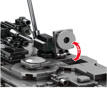 Load image into Gallery viewer, 898PCS Military 2A7 Leopard Main Abrams Battle Tank Building Blocks Model Bricks Fully