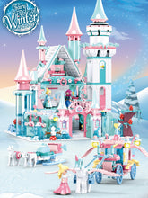 Load image into Gallery viewer, 1314PCS Girl Ice Snow Winter Castle Fairy Tales Building Block Brick Figures Fully Compatible With Lego
