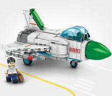 Load image into Gallery viewer, 311PCS Military J-8 Fighter Airplane Building Blocks Figures Educational Toy Model Brick Fully
