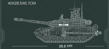 Load image into Gallery viewer, 758PCS Military T90 MS Main Tank Building Block Brick Figures Model Educational Toy Fully