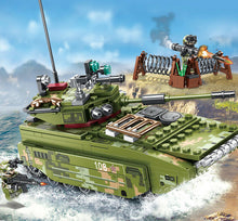 Load image into Gallery viewer, 413PCS Military ZTD-05 Amphibious Armored Car Building Blocks Model Brick Figure Fully