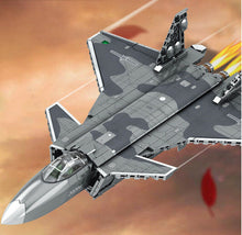 Load image into Gallery viewer, 775PCS Military J20 China Fighter Aircraft Building Blocks Model Brick Figures Fully