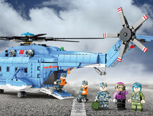 Load image into Gallery viewer, 908PCS Military Type 18 Purpose Helicopter Building Block Brick Figure Educational Toy Model Fully
