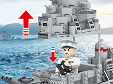 Load image into Gallery viewer, 820PCS Military HMS Valiant Battleship Warrior Building Block Brick Figure Model Fully