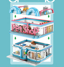 Load image into Gallery viewer, 1082PCS City Street MOC Pet Shop Building Blocks Educational Toy Model Bricks Figures Fully Compatible With Lego