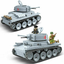 Load image into Gallery viewer, 535PCS German LT-38 Light Tank Model Building Blocks Model WW2 Soldier Figures Fully