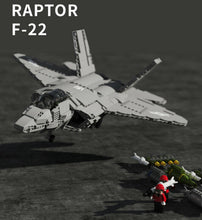 Load image into Gallery viewer, 1837PCS Military F22 Raptor Fighter Building Blocks Bricks Figures Educational Toy Model Fully Compatible With Lego