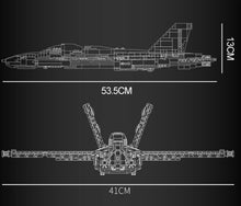 Load image into Gallery viewer, 1576PCS Military F18 Hornet Fighter Building Blocks Bricks Figures Educational Toy Model Fully Compatible With Lego
