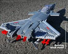 Load image into Gallery viewer, 746PCS Military J20 Air Fighter Building Block Brick Model Educational Toy Fully