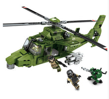 Load image into Gallery viewer, 481PCS Military Z9 Helicopter Building Blocks Bricks Model Soldier Figures Educational Toy Fully Compatible With Lego