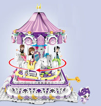 Load image into Gallery viewer, 652PCS Girl Carousel Merry go round Building Blocks Bricks Model Figures Fully