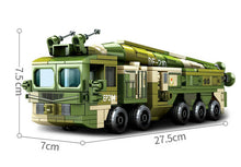 Load image into Gallery viewer, 406PCS Military DF-21D Anti-ship Ballistic Missile Car Building Blocks Model Fully Compatible With Lego