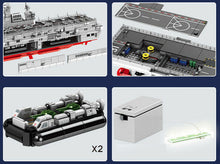 Load image into Gallery viewer, 3066PCS Military PLA 075 LHD Aircraft Carrier Ship Building Block Brick Model Fully