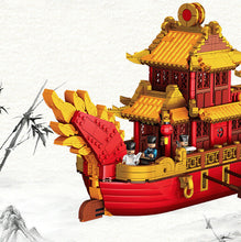 Load image into Gallery viewer, 3325PCS Chinese Culture Dragon Boat Building Blocks Bricks Model Figure Educational Toy Fully