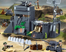 Load image into Gallery viewer, 765PCS Military Atlantic Fortress War Building Block Brick Figures Model Educational Toy Fully