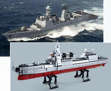 Load image into Gallery viewer, 618PCS Military Army 055 Destroyer Ship Building Blocks Bricks Model Educational Toy Fully Compatible With Lego