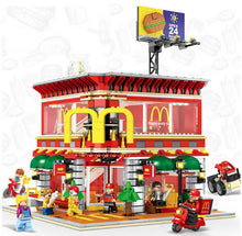 Load image into Gallery viewer, 1729PCS MC Burger Fast Food Restaurant Educational Toy City Building Blocks Bricks Figure Fully Compatible With Lego