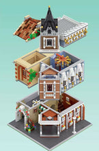 Load image into Gallery viewer, 3039PCS City Town MOC Corner Tea House Restaurant Building Block Brick Model Educational Toy Fully Compatible With