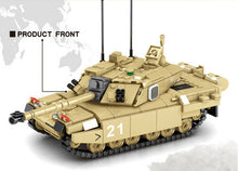 Load image into Gallery viewer, 904PCS Military FV4034 Challenger Main Battle Tank Building Blocks Model Brick Fully Compatible With